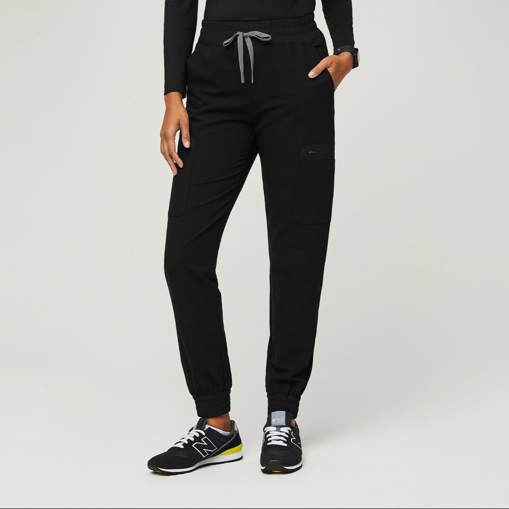 Figs Black Atlanta High Waisted Jogger size small